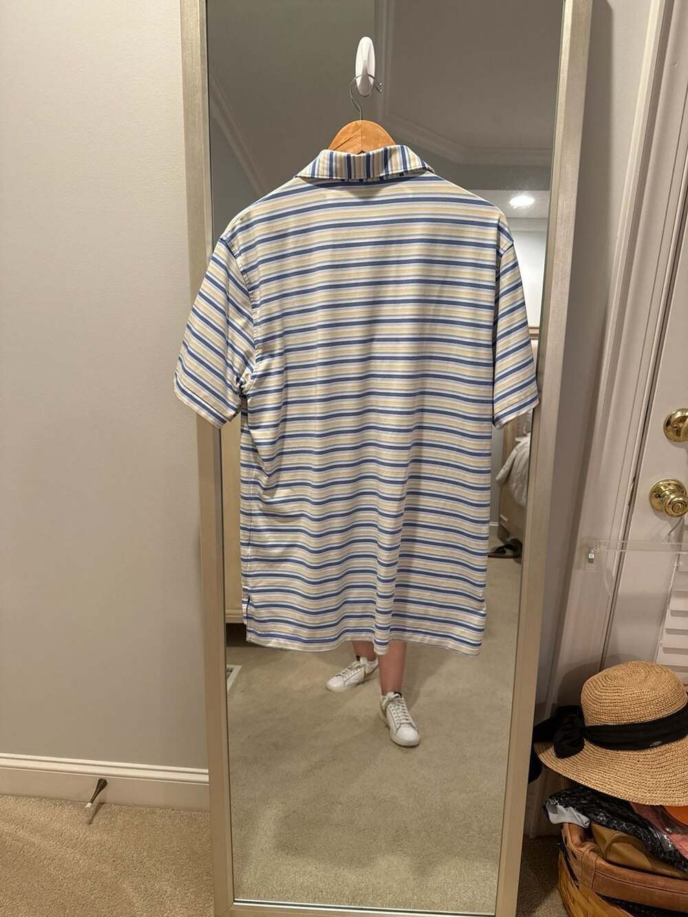 Peter Millar Summer Comfort Performance Stripe Short Sleeve Golf Polo - Maritime - Picture 6 of 6